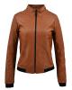 WOMAN LEATHER JACKET CODE: 07-W-11990 (YELLOW-SHORT)